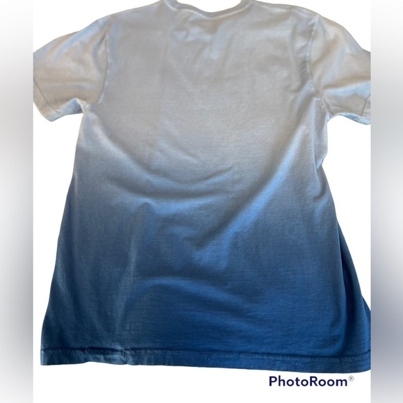 CHAMPION Dip Dye Men’s T-Shirt Medium Blue - Picture 2 of 6